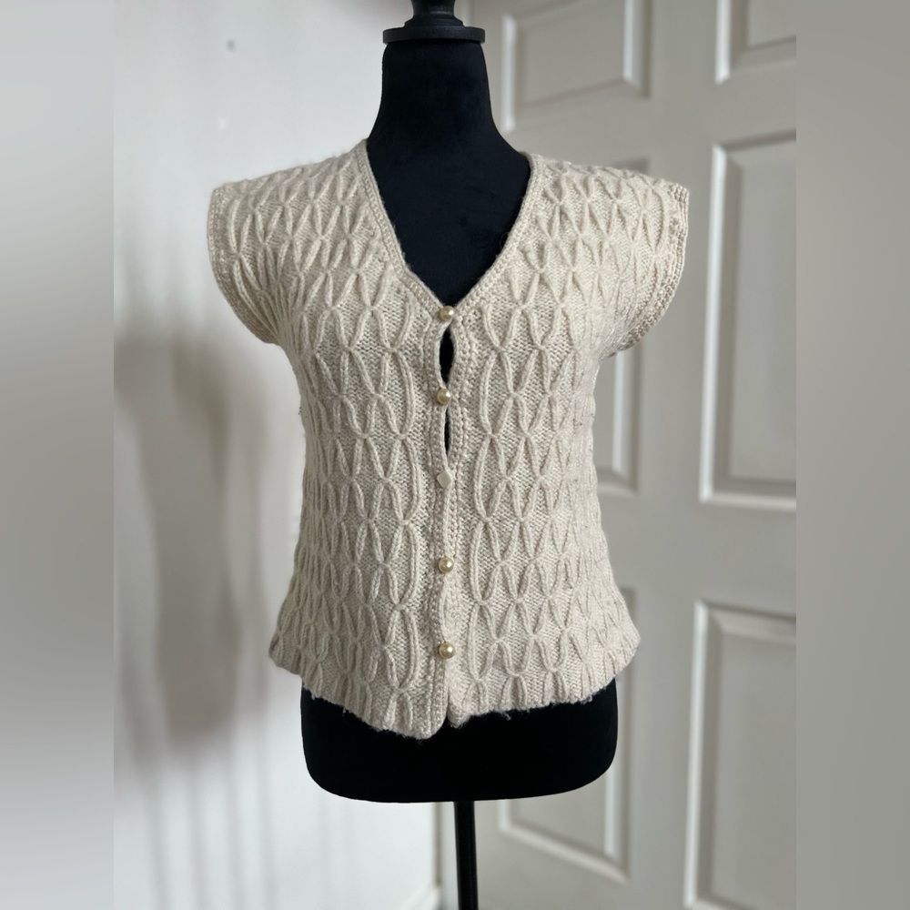 Handmade Knit Wool Cottage Core Top